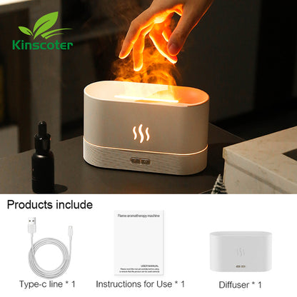 Aroma Diffuser Air Oil Flame Lamp Difusor