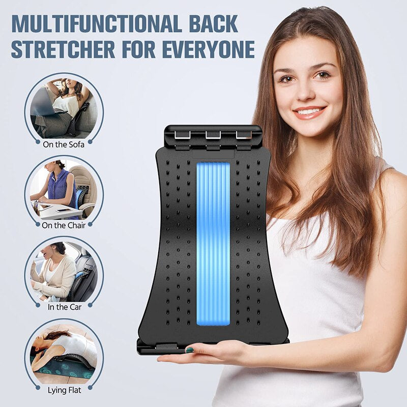 Back Stretcher Magnetotherapy  Waist Neck Pain Relief