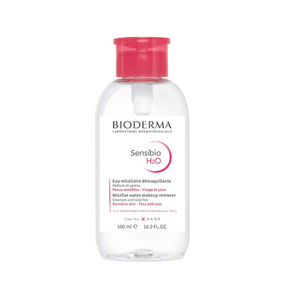 - Sensibio - H2O Micellar Water - Makeup Remover Cleanser - Face Cleanser for Sensitive Skin