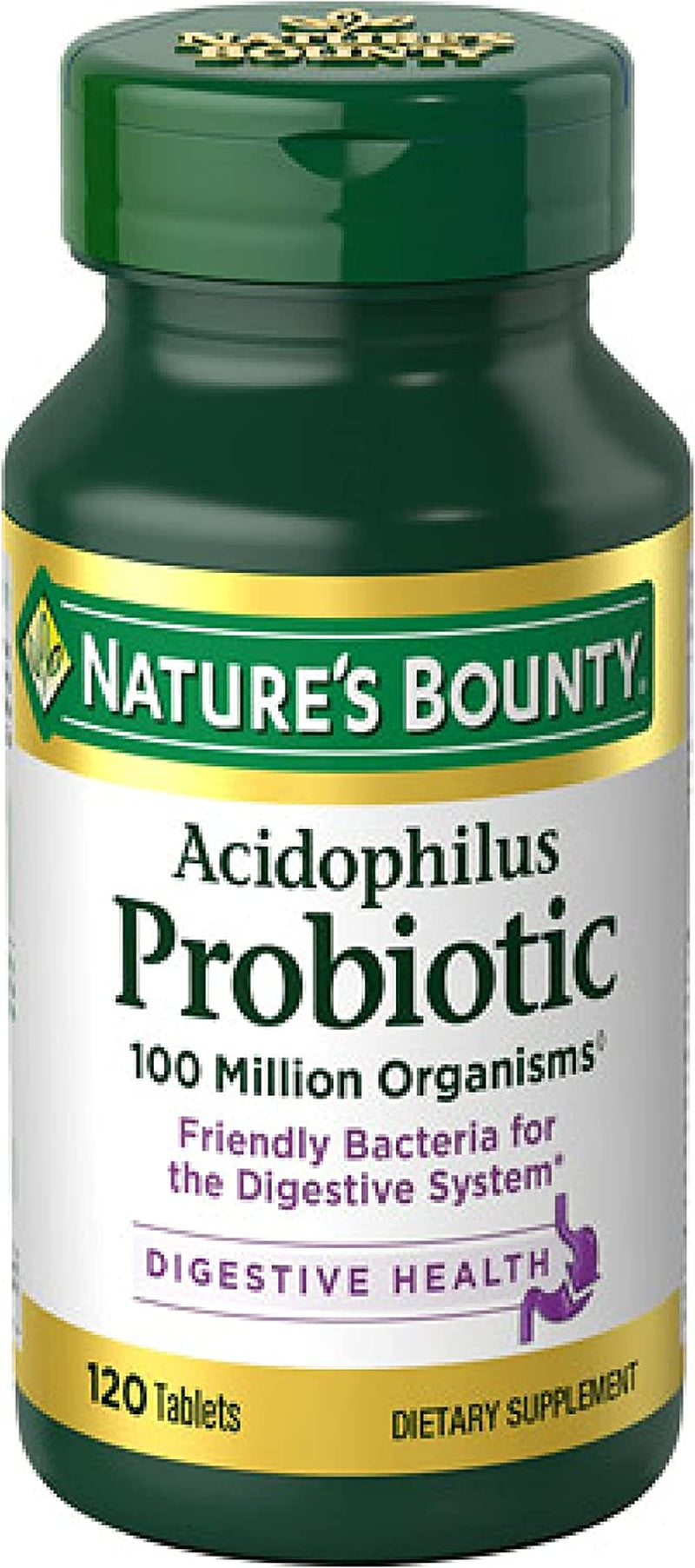 Acidophilus Probiotic, Daily Probiotic Supplement, Supports Digestive Health, 1 Pack, 120 Tablets