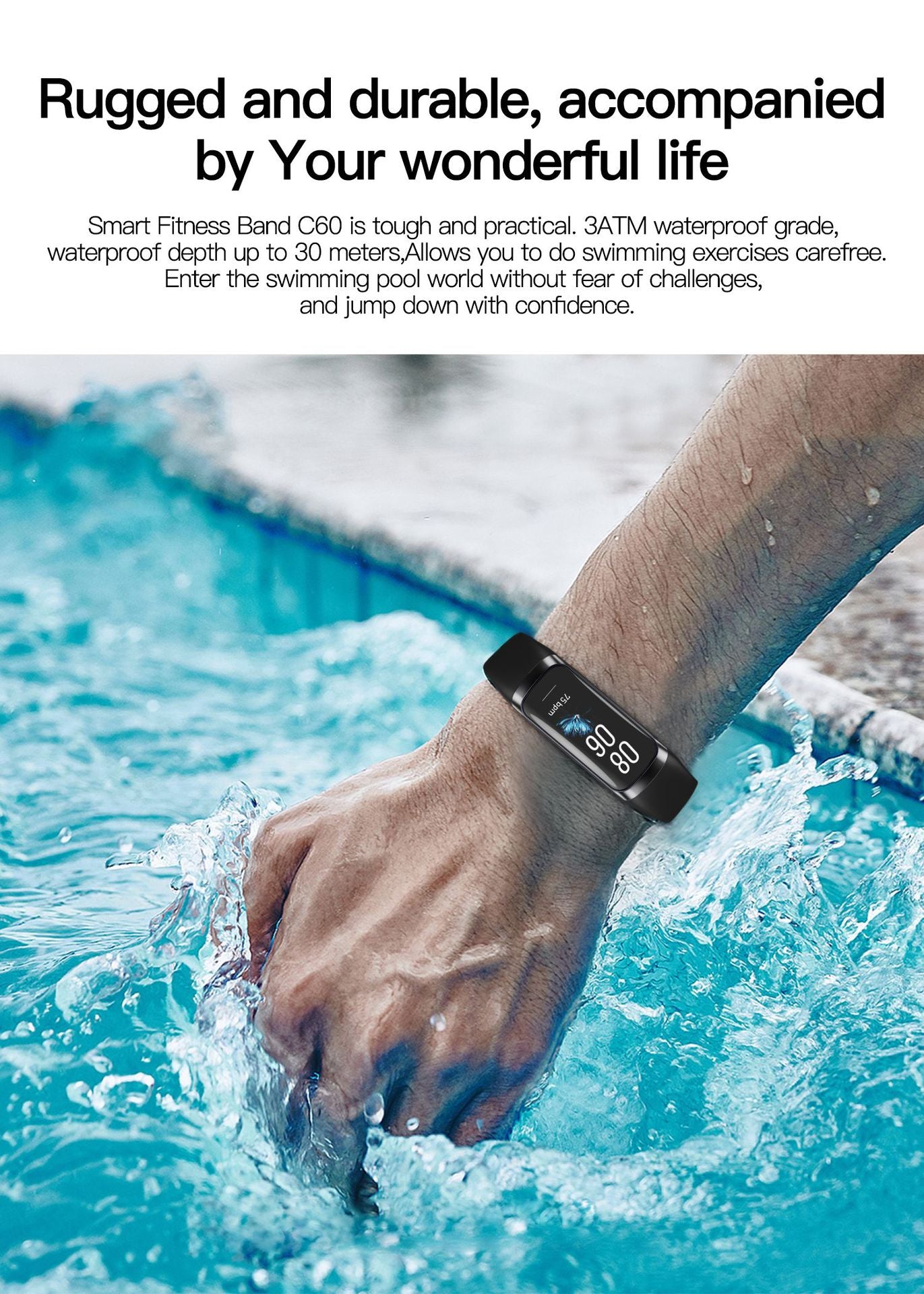 Waterproof Smart Watch Fitness Tracker