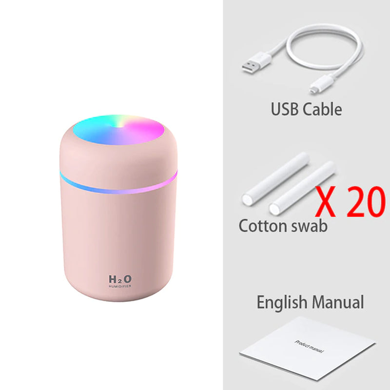 300Ml H2O Air Humidifier Portable Mini USB Aroma Diffuser