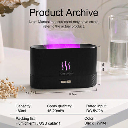 Aroma Diffuser Air Oil Flame Lamp Difusor