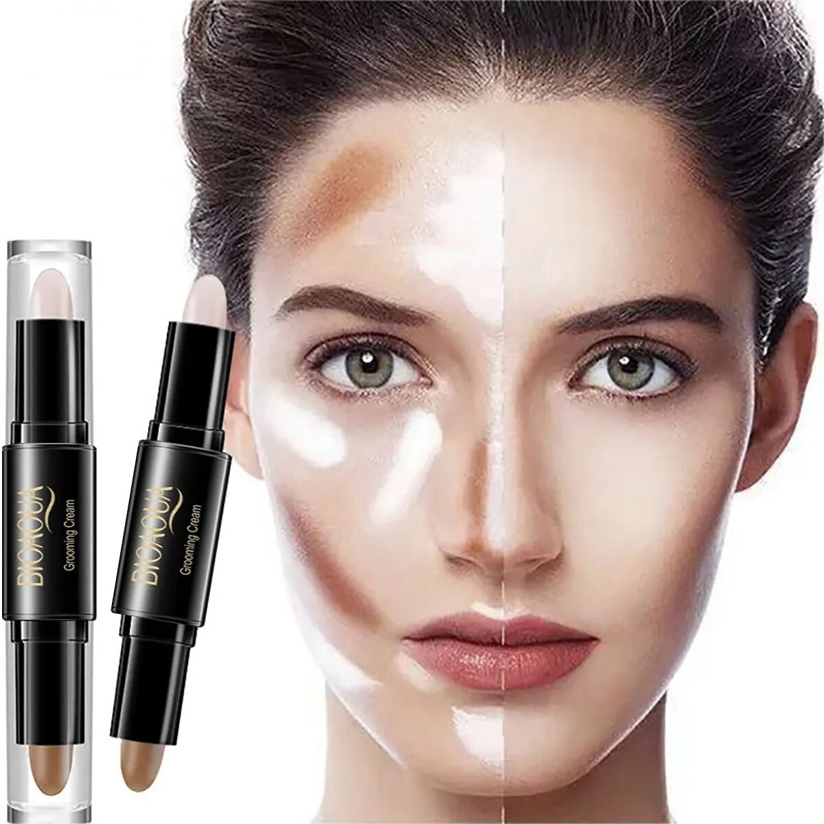 High Quality Professional Makeup Base Foundation Cream for Face Concealer Contouring for Face Bronzer Beauty Women&