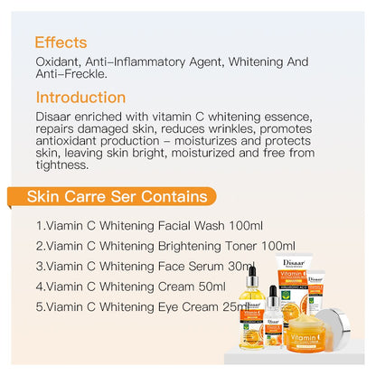 Vitamin C Facial Whitening Care Set Face Cleanser