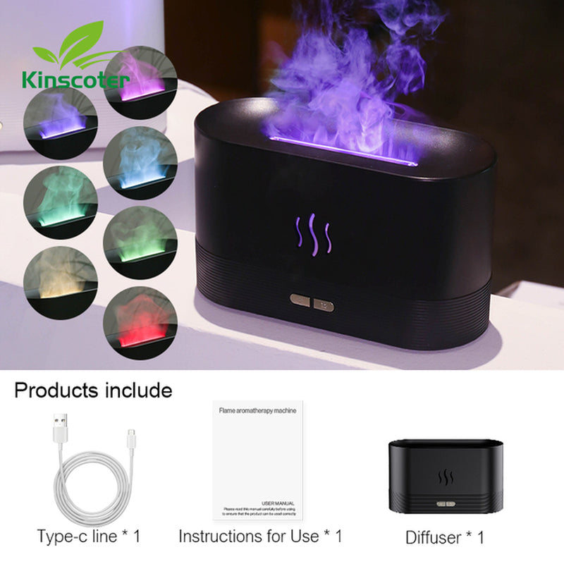 Aroma Diffuser Air Oil Flame Lamp Difusor