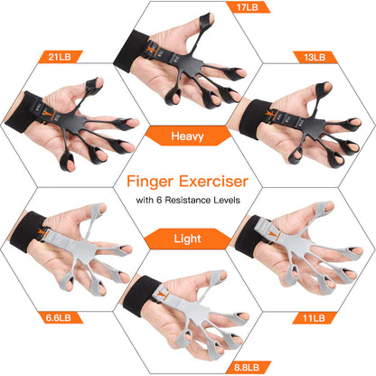 Finger Gripper Exerciser 6 Resistant Hand Strengthener for Patient