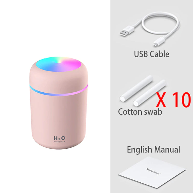 300Ml H2O Air Humidifier Portable Mini USB Aroma Diffuser