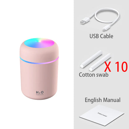 300Ml H2O Air Humidifier Portable Mini USB Aroma Diffuser