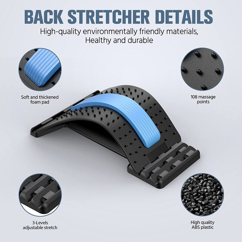 Back Stretcher Magnetotherapy  Waist Neck Pain Relief