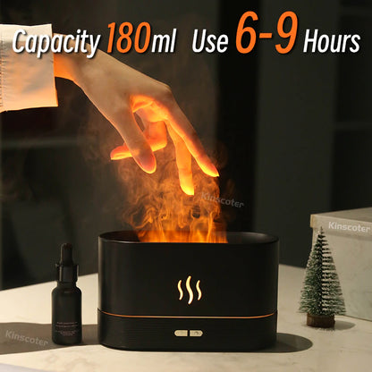 Aroma Diffuser Air Oil Flame Lamp Difusor