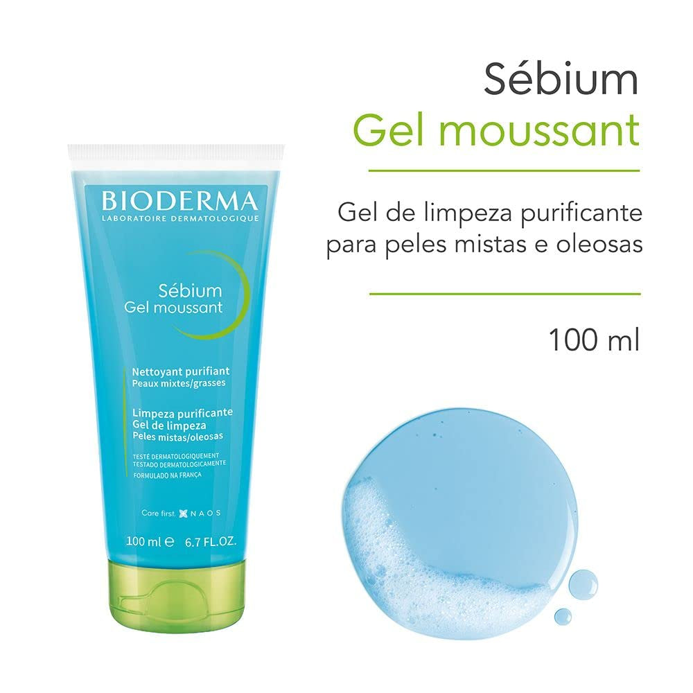 Bioderma - Face Cleanser - Sébium - Makeup Removing Cleanser - Skin Purifying - Face Wash for Combination to Oily Skin