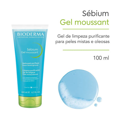 Bioderma - Face Cleanser - Sébium - Makeup Removing Cleanser - Skin Purifying - Face Wash for Combination to Oily Skin