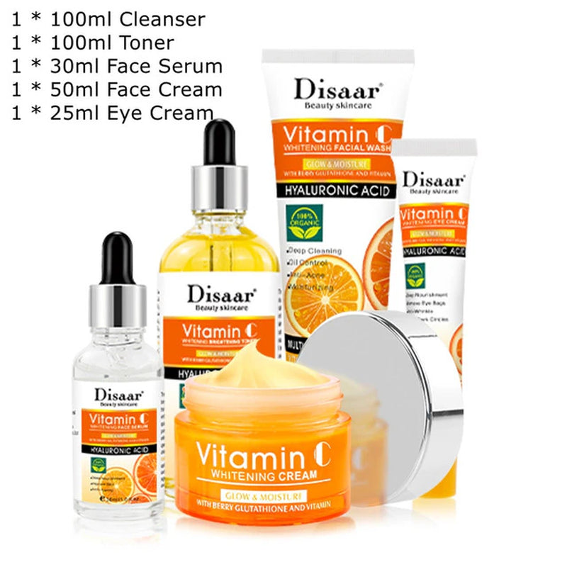 Vitamin C Facial Whitening Care Set Face Cleanser