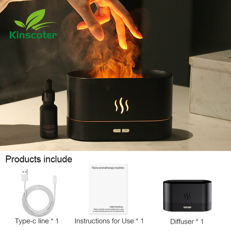 Aroma Diffuser Air Oil Flame Lamp Difusor