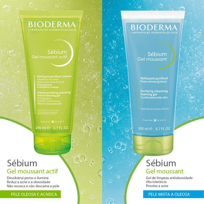 Bioderma - Face Cleanser - Sébium - Makeup Removing Cleanser - Skin Purifying - Face Wash for Combination to Oily Skin